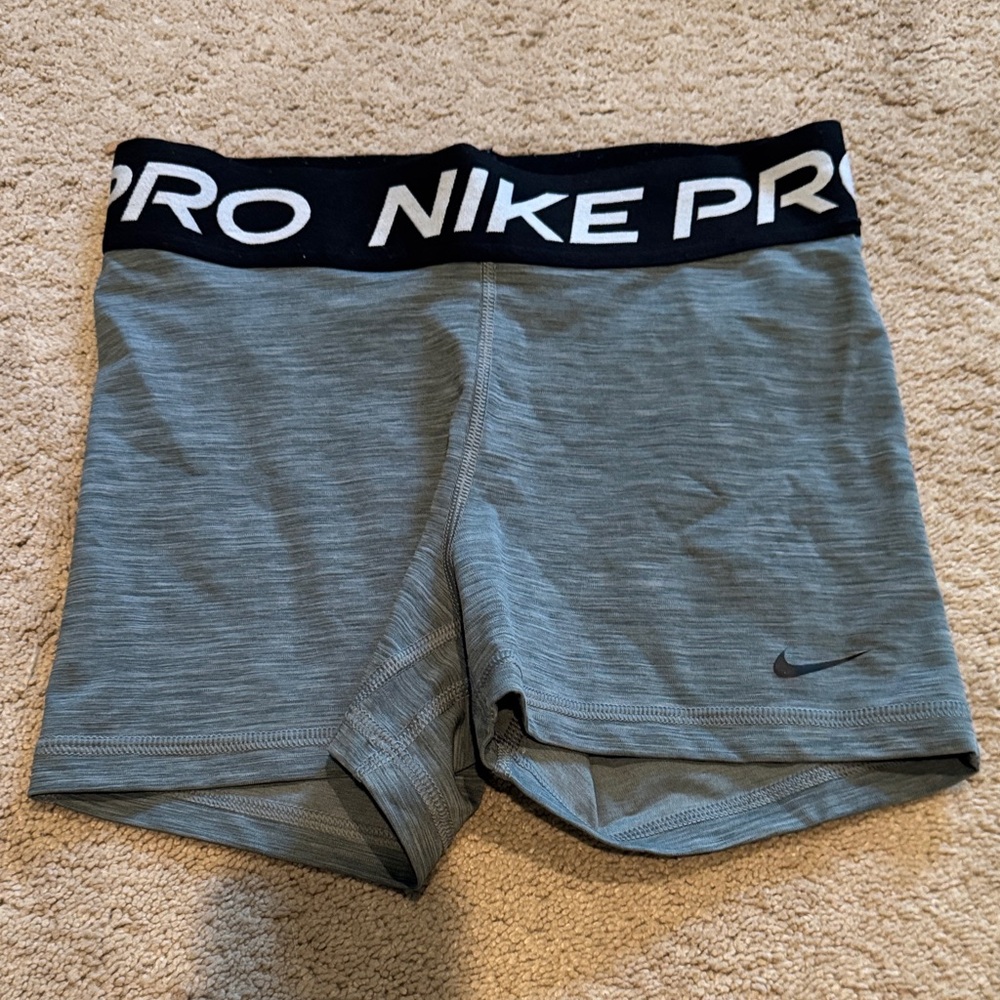 Nike Women's Athletic Shorts in Gray and Black